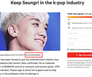 Đòi giữ Seungri lại Kbiz, cộng đồng fan lập bản kiến nghị gây chú ý: Đã đạt gần 12.000 chữ ký, rất nhiều fan Việt tham gia
