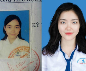 Khoe ảnh thẻ ngày ấy - bây giờ, cô gái Thanh Hóa bất ngờ nổi tiếng
