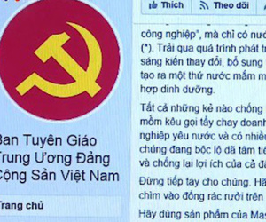 Tài khoản Facebook giả mạo Ban tuyên giáo Trung ương đã bị xoá