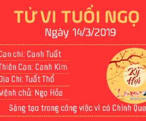 Tử vi Thứ 5 ngày 14/3/2019 của 12 con giáp: Tuất sự nghiệp rộng mở, Thân đen đủi bị hiểu lầm