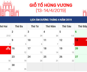Giỗ tổ Hùng Vương và lễ 30/4 - 1/5 được nghỉ như thế nào?
