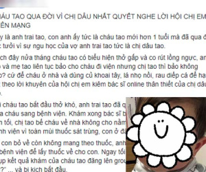 Câu chuyện đứa bé qua đời chỉ vì mẹ mù quáng tin các 'bác sĩ online' được share mạnh mẽ khiến hội chị em hoang mang
