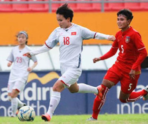 ĐT nữ Việt Nam quật ngã Myanmar ngay tại sân đối thủ