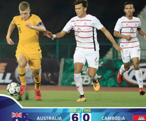 Dồn sức 'chơi lớn', U23 Campuchia vẫn nhận mưa bàn thua ở vòng loại U23 châu Á