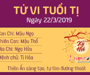 Tử vi thứ 6 ngày 22/3/2019 của 12 con giáp: Thân có quý nhân phù trợ, Mùi dễ bị cháy túi