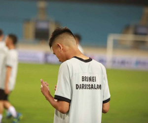 U23 Brunei cầu nguyện tại Mỹ Đình trước giờ đấu U23 Việt Nam