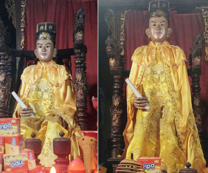 Kỳ lạ 2 pho tượng biết đứng lên, ngồi xuống trong ngôi miếu cổ hơn 700 tuổi
