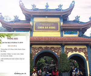 Hàng trăm bài viết 'gọi vong' và số tài khoản trên website chùa Ba Vàng biến mất