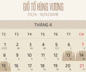 Học sinh Sài Gòn được nghỉ 8 ngày lễ Giỗ tổ Hùng Vương và 30/4, 1/5