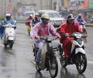 Không khí lạnh gây mưa dông ở Bắc Bộ