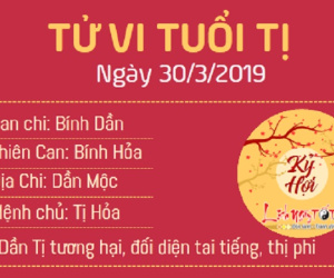 Tử vi thứ 7 ngày 30/3/2019 của 12 con giáp: Tuất có thu nhập bất ngờ, Tị gặp thị phi tai tiếng