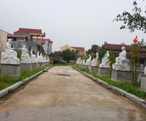 16 pho tượng La Hán trong ngôi chùa cổ bất ngờ bị đập phá trong đêm