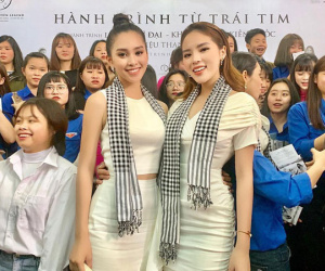 Lấn át cả dàn bông Hậu khi đứng chung khung hình, có thể không phải là nàng Hậu xinh đẹp nhất nhưng Kỳ Duyên luôn khác biệt nhất