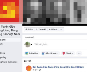 Trang Facebook giả mạo 'Ban Tuyên giáo Trung ương' chỉ đạo báo chí