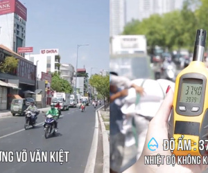Video: Nhiệt độ ở Sài Gòn chênh lệch rõ rệt tại khu vực có bóng cây và không có bóng cây