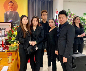 NSƯT Bảo Quốc, Ngọc Huyền đau xót bật khóc trước linh cữu Anh Vũ