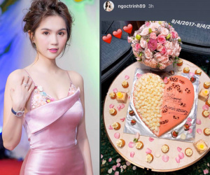 Ngọc Trinh kỷ niệm hai năm yêu bạn trai