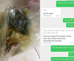 Lại thêm anh shipper như nam chính ngôn tình: Tặng thêm bịch bánh tráng nhưng không quên dặn một câu chị em nào cũng muốn nghe