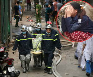 Quặn lòng cảnh người thân ngã quỵ khi nhận thi thể nạn nhân biến dạng trong vụ cháy làm 8 người chết ở Hà Nội