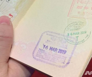 Singapore không đóng dấu xuất cảnh hộ chiếu cho du khách từ 22-4