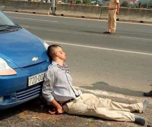 Tạm giữ tài xế côn đồ ép ngã khiến Đại úy CSGT thiệt mạng ở Bà Rịa - Vũng Tàu