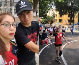 Ngọt ngào như Quang Hải: Đến tận sân cổ vũ bạn gái thi đấu bóng chuyền