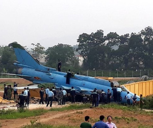 Ảnh hiện trường vụ máy bay Su-22 gặp nạn ở Yên Bái
