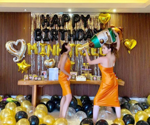 Kỳ Duyên mặc đồ đôi, kỳ công tổ chức sinh nhật cho Minh Triệu tại Bali