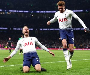 Tottenham 1-0 Brighton: Eriksen sắm vai người hùng giúp Tottenham vững vàng ở vị trí thứ 3