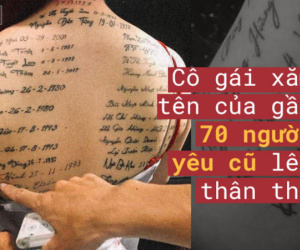 Xăm tên người yêu cũ kín lưng và tay, cô gái vội đi xóa để lấy chồng