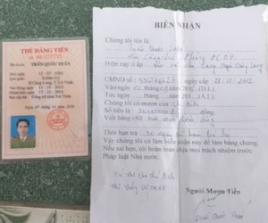 Tước quân tịch thiếu úy công an mang thẻ Đảng đi cầm 50 triệu đồng