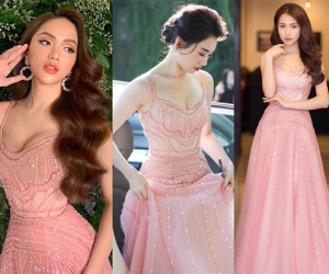 Hương Giang đụng váy với Hari Won: Nhờ vòng 1 nảy nở mà hai chị em cùng 'chặt đẹp' Hòa Minzy về độ gợi cảm