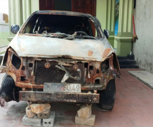 Vụ chiếc xe Innova ở Thanh Hóa bị kẻ xấu đốt trong đêm: Cựu bí thư đoàn xã đã ra đầu thú