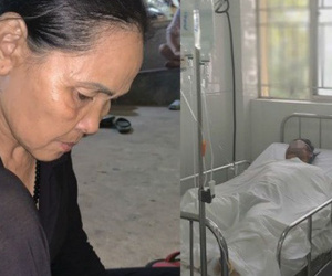 Con trai đang ăn cơm thì bình gas phát nổ làm bỏng nặng, mẹ nghèo bất lực gom góp tiền đóng viện phí cứu con