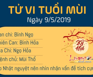 Tử vi thứ 5 ngày 9/5/2019 của 12 con giáp: Mão gặp họa phá tài, Dậu được người thân cho tiền