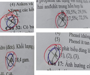Bức ảnh nói lên nỗi lòng của hội học sinh 'không có chính kiến': Thi trắc nghiệm chọn tới chọn lui cuối cùng đáp án đúng lại là lần khoanh đầu tiên
