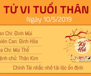 Tử vi thứ 6 ngày 10/5/2019 của 12 con giáp: Tý bị tiểu nhân quấy phá, Dậu có cơ hội phát tài