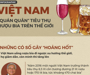 Kỷ lục 'sốc' về rượu bia ở Việt Nam: Mỗi năm 79.000 người chết, thiệt hại 65.000 tỷ đồng