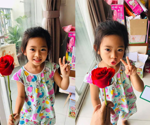 Mai Phương hạnh phúc khoe con gái 5 tuổi đã cực tâm lý, biết tặng hoa trong 'Ngày của Mẹ'