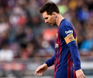 Messi buồn rười rượi dù vượt mặt 5 cầu thủ Getafe để ghi bàn cho Barca