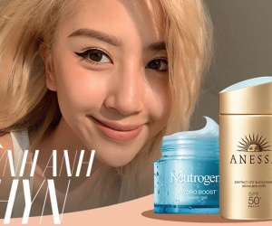 Như nhiều tín đồ làm đẹp, Quỳnh Anh Shyn cũng đang dùng loại kem chống nắng và kem dưỡng siêu quen thuộc