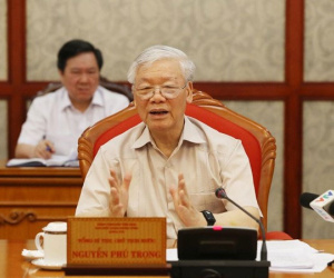 Tổng Bí thư, Chủ tịch nước Nguyễn Phú Trọng chủ trì họp Bộ Chính trị