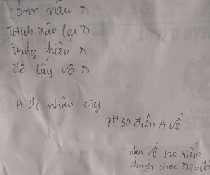 Tờ giấy chồng nhắn lại cho vợ trước khi đi nhậu khiến chị em sửng sốt, biết quá khứ cô ấy, ai nấy ngạc nhiên bội phần