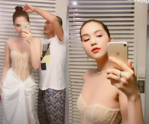 Sau bộ đầm 'có như không', Ngọc Trinh tái xuất táo bạo hơn, netizen bình luận: Trông giống bikini quấn khăn tắm