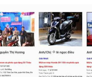 'Trúng thưởng' SH 150i, người dùng không thể ngờ thông tin lừa đảo được dựng lên quá chi tiết