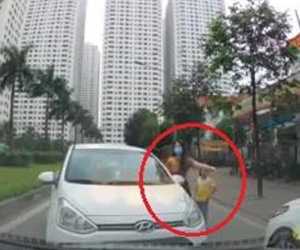 Video: Nữ tài xế đi ngược chiều quyết đối đầu xe đúng luật