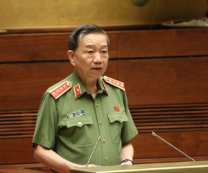 Đại tướng Tô Lâm là Bộ trưởng đầu tiên đăng đàn trả lời chất vấn