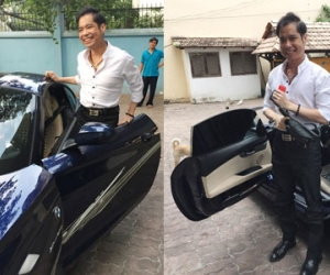 Ngọc Sơn lái xế hộp sang đi ăn chay ngày đầu năm mới