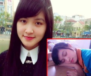 Mặt thật cô gái ngủ gật trong lớp khiến dân mạng truy tìm