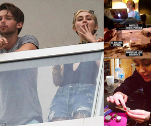 Miley Cyrus bị "bắt quả tang" hút cần sa?